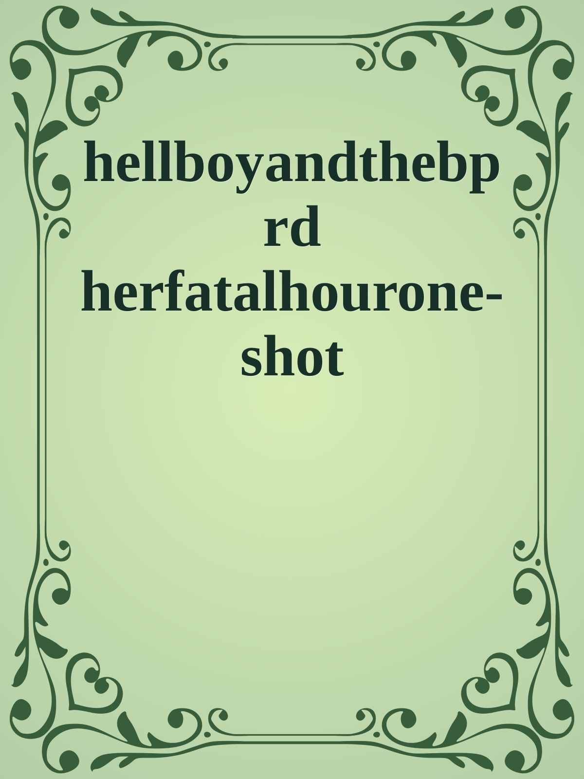 hellboyandthebprd herfatalhourone-shot