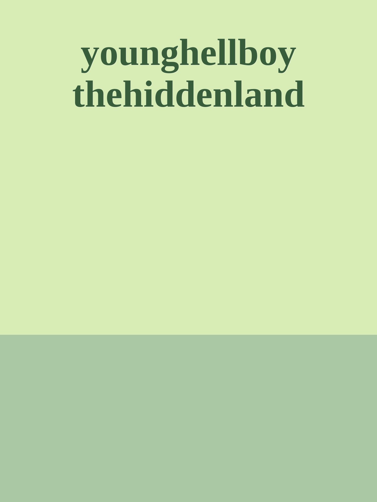 younghellboy thehiddenland