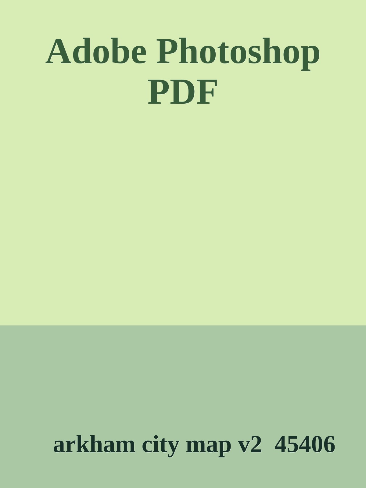 Adobe Photoshop PDF