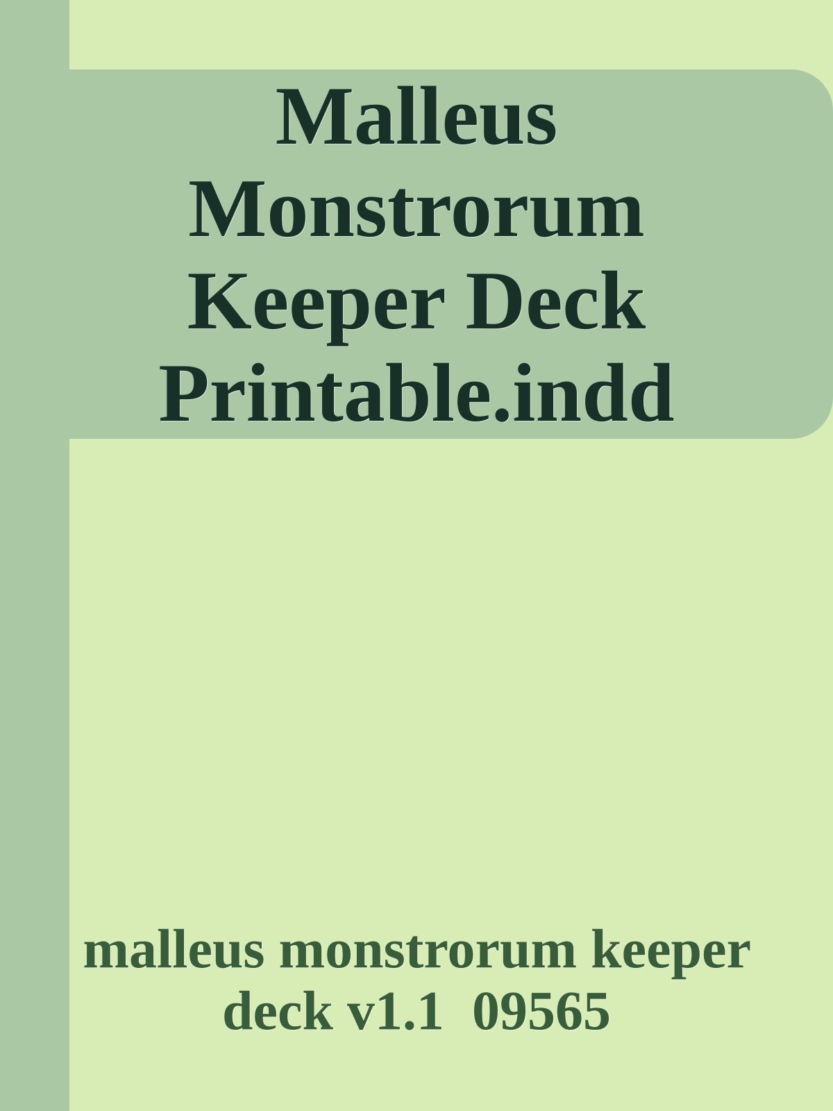 Malleus Monstrorum Keeper Deck Printable.indd