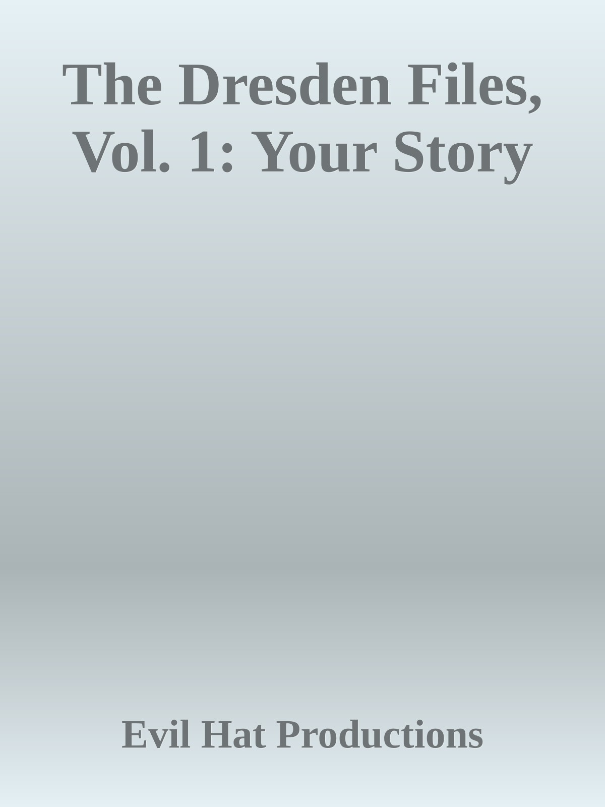 The Dresden Files, Vol. 1: Your Story