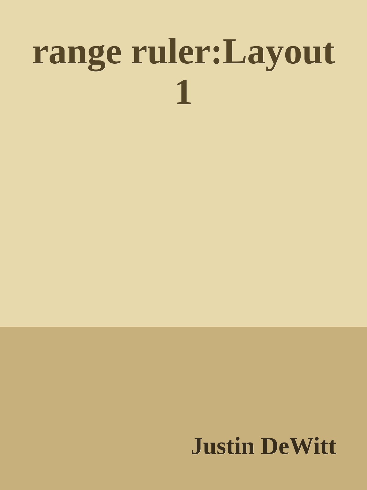 range ruler:Layout 1