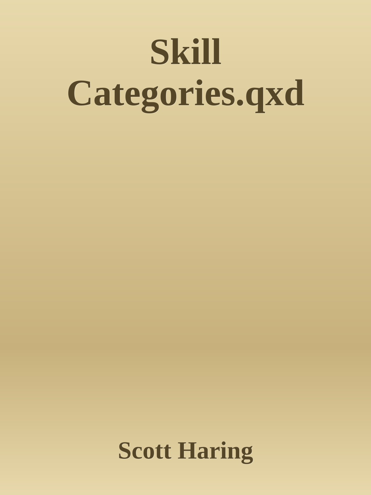 Skill Categories.qxd