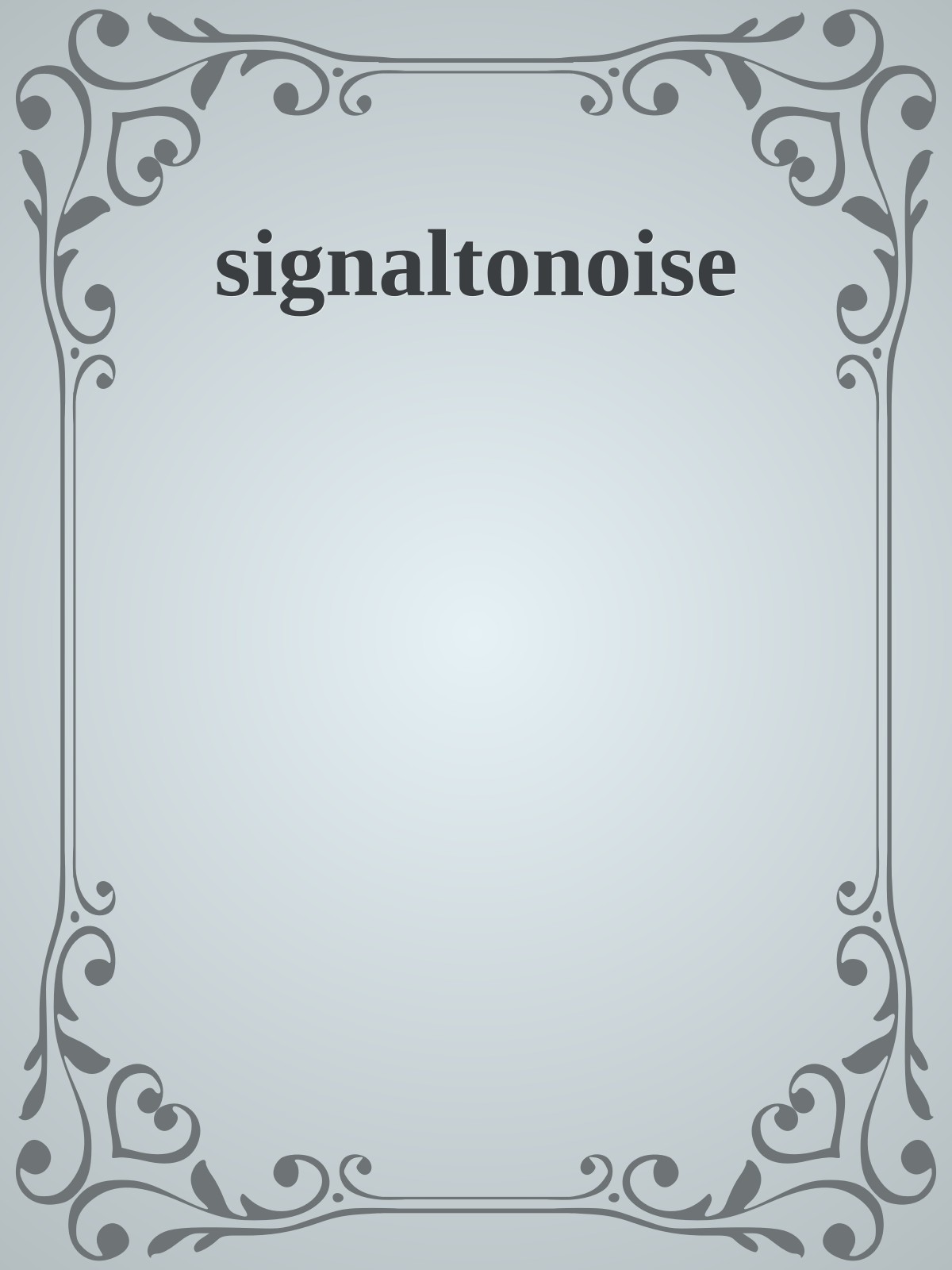 signaltonoise