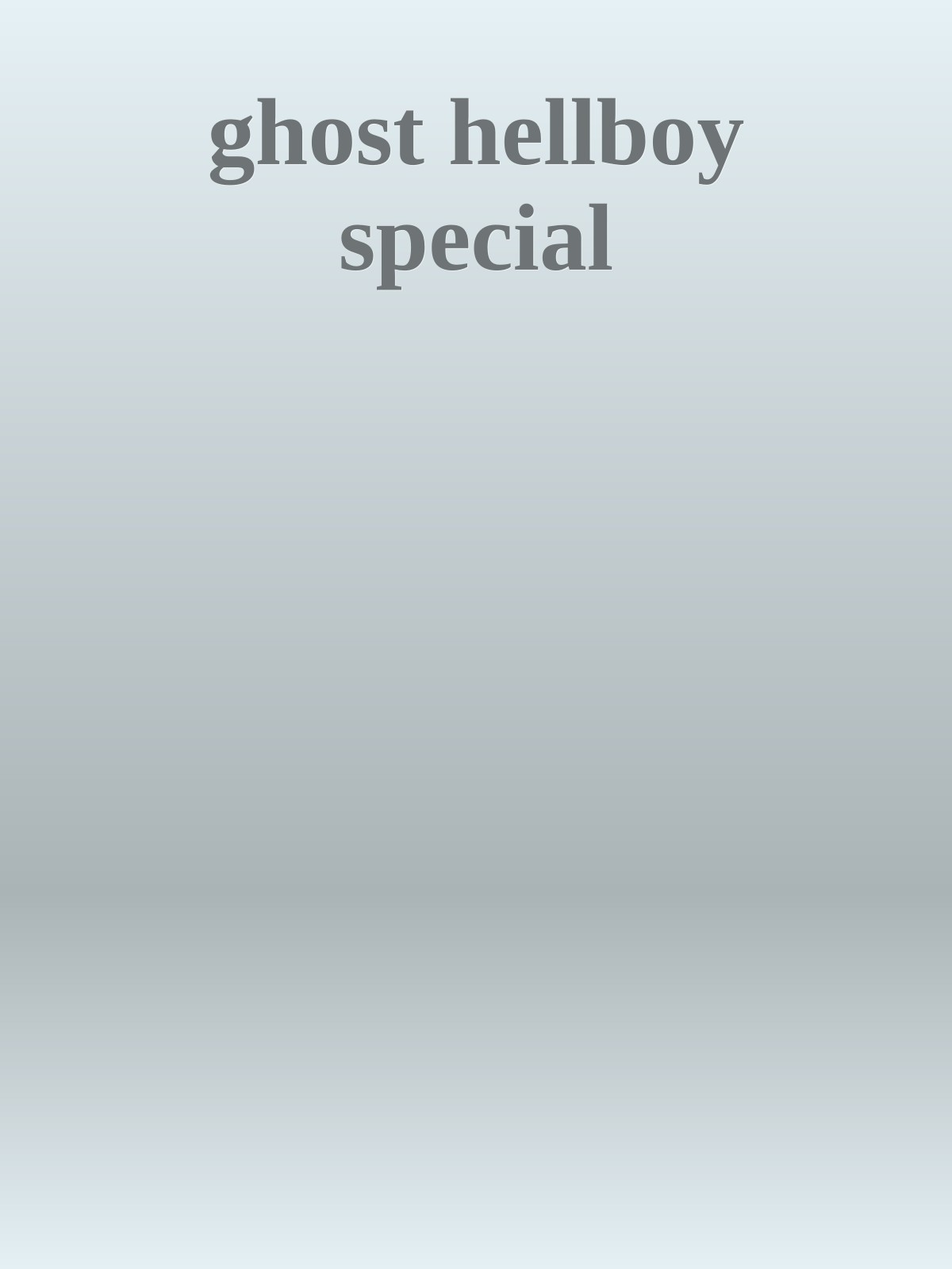 ghost hellboy special