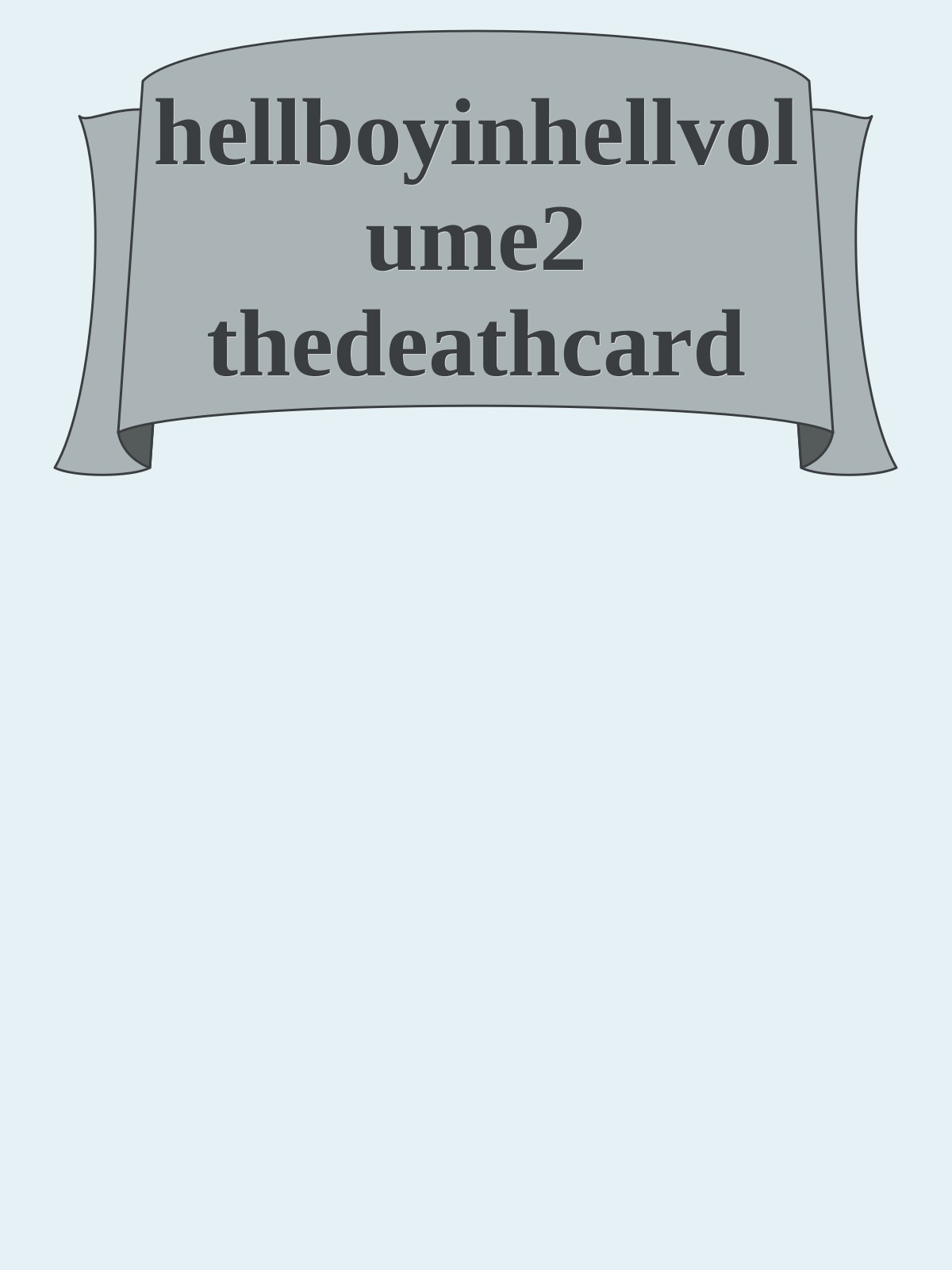 hellboyinhellvolume2 thedeathcard