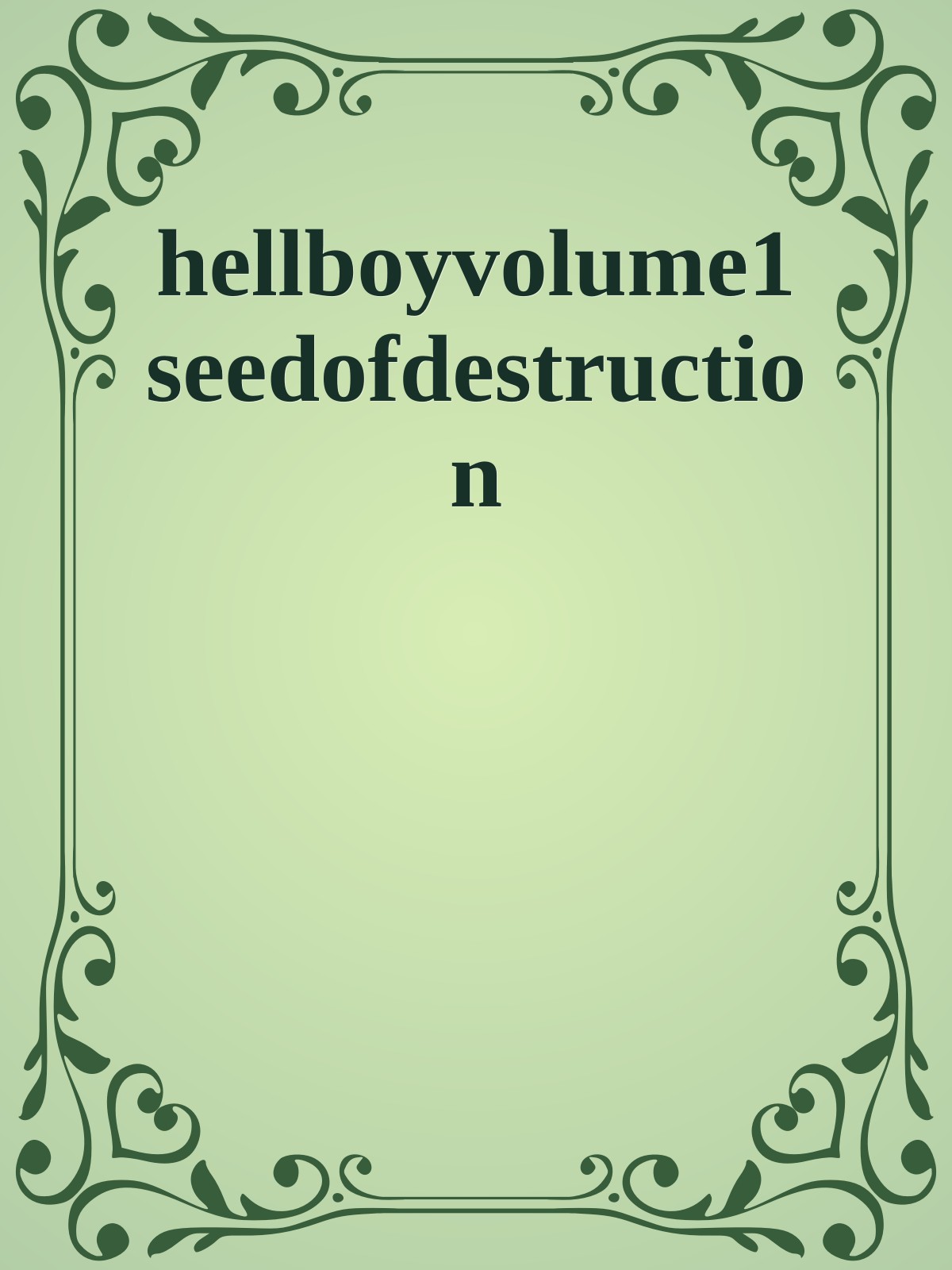 hellboyvolume1 seedofdestruction