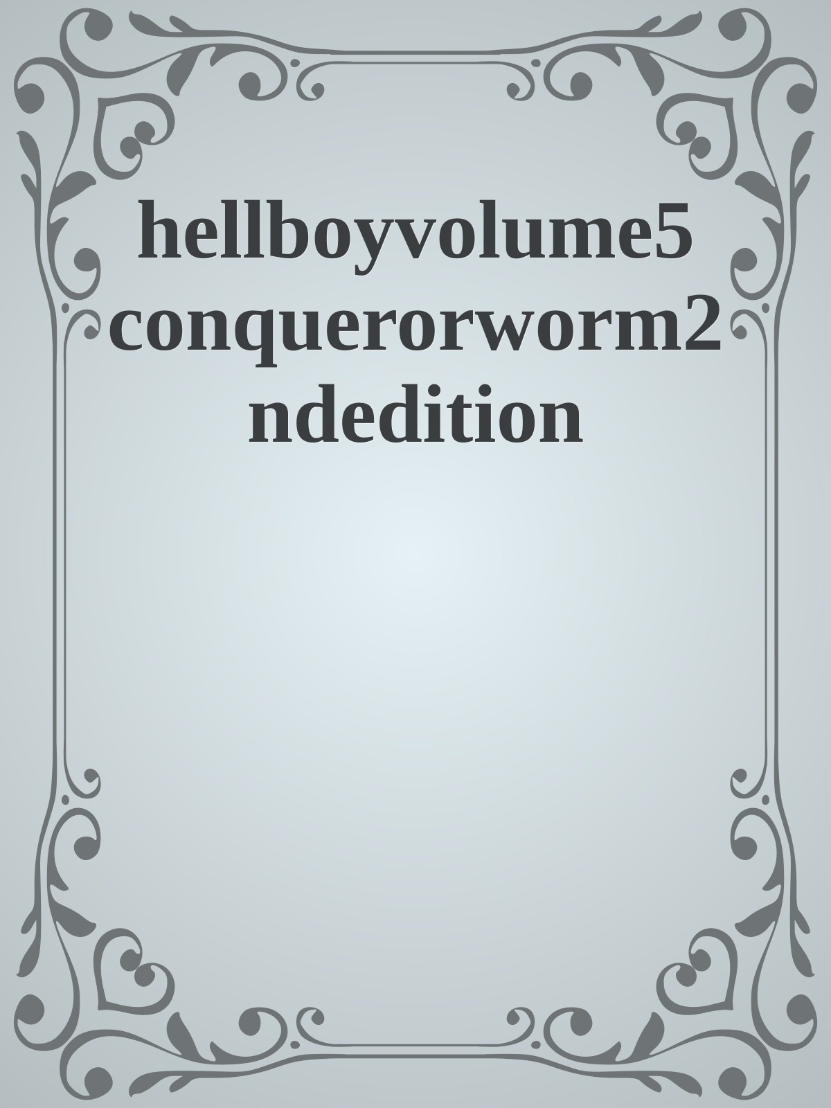 hellboyvolume5 conquerorworm2ndedition