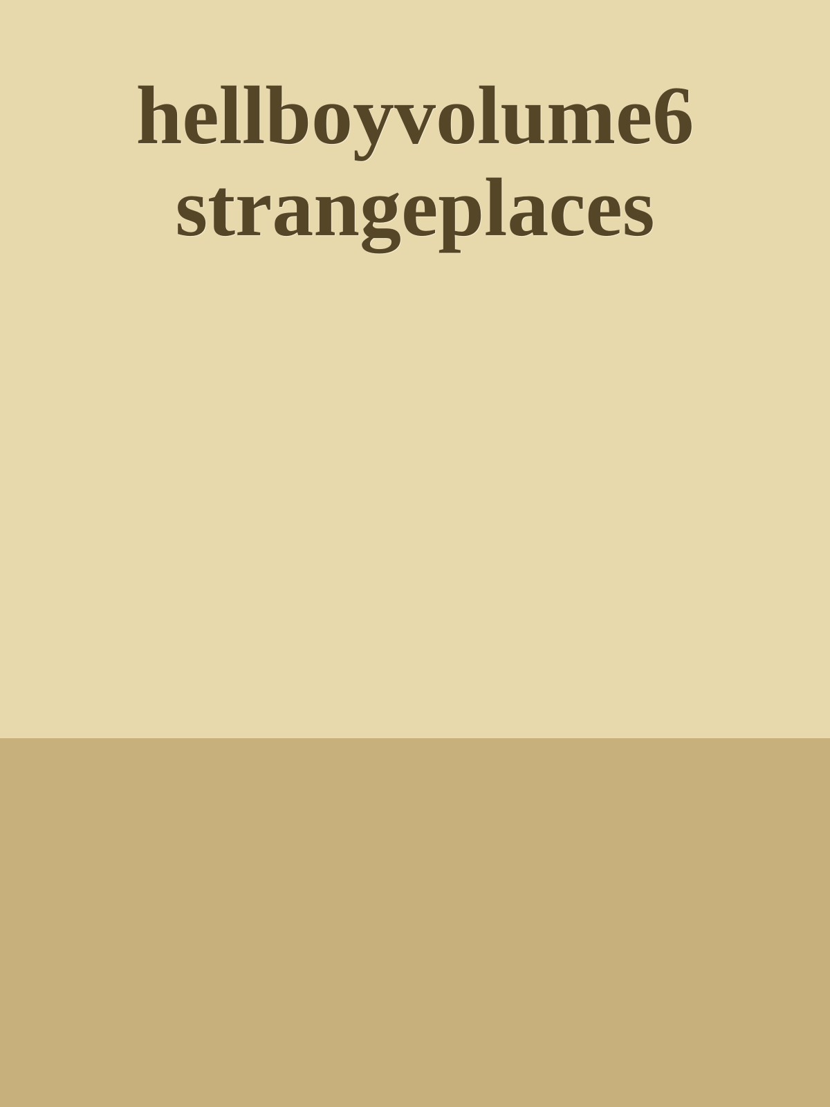 hellboyvolume6 strangeplaces
