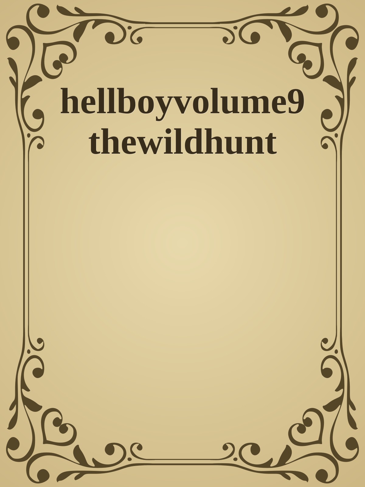 hellboyvolume9 thewildhunt