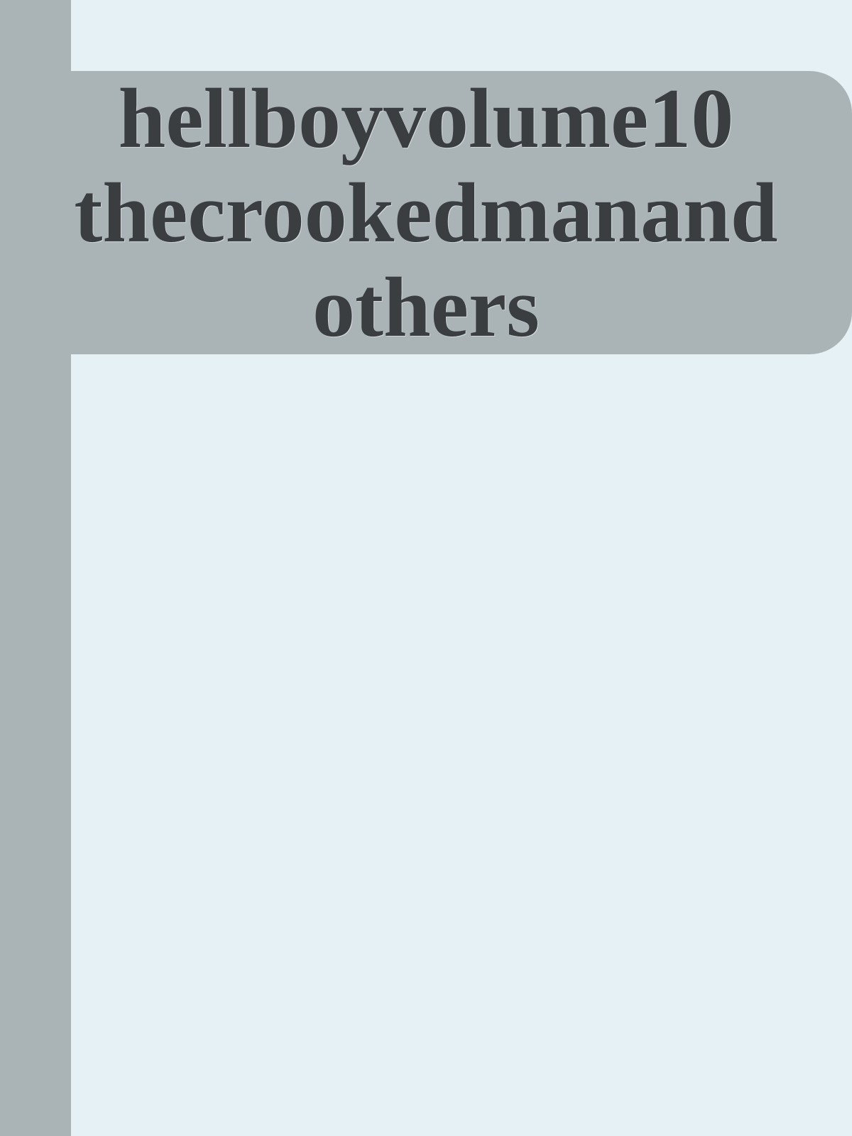 hellboyvolume10 thecrookedmanandothers