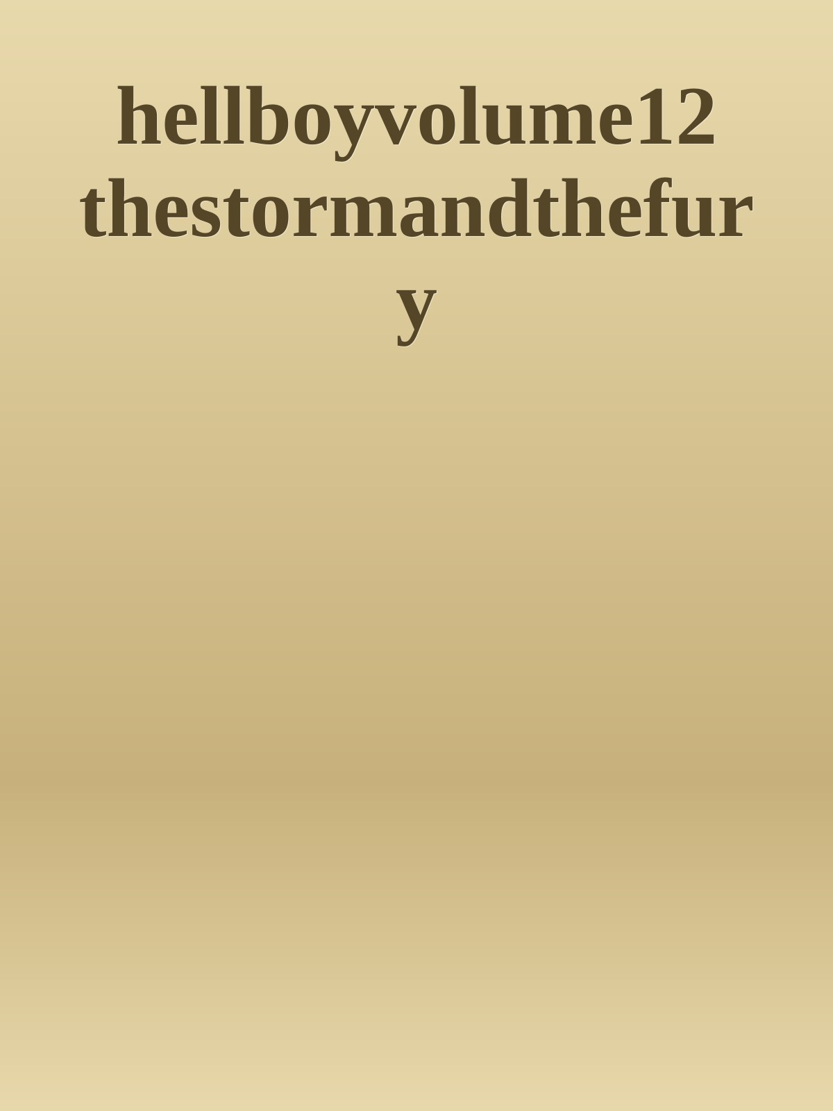 hellboyvolume12 thestormandthefury