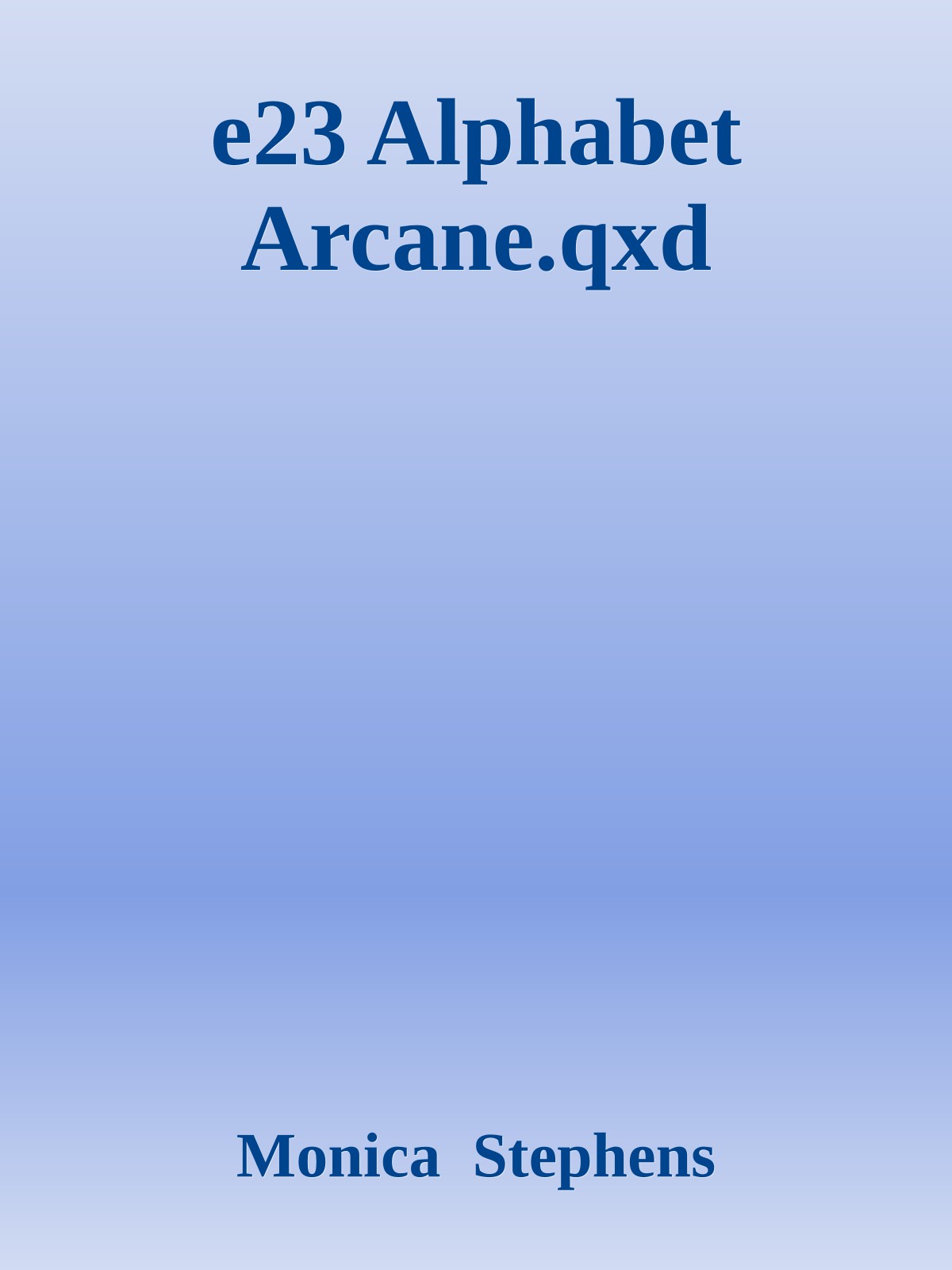 e23 Alphabet Arcane.qxd