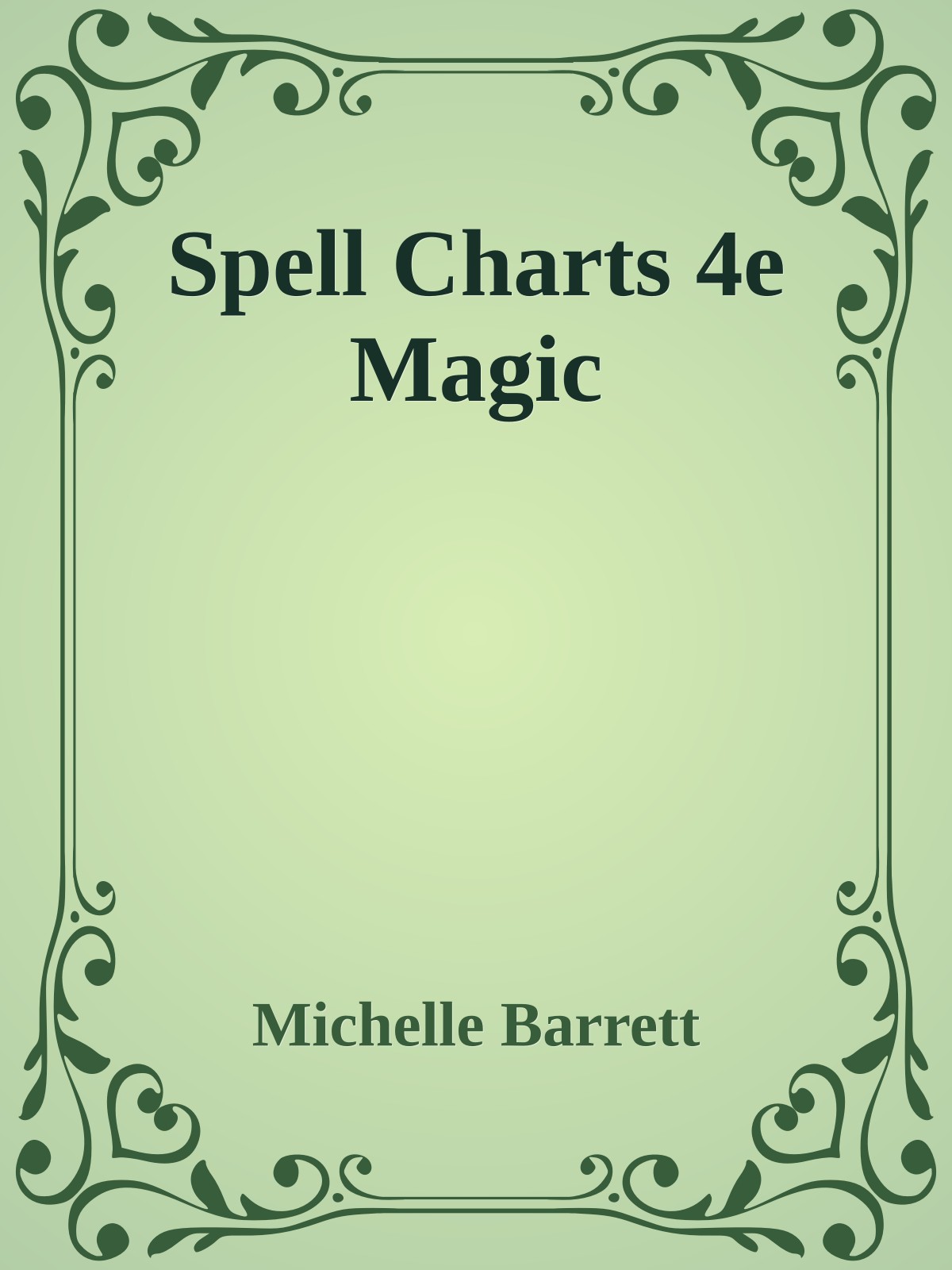 Spell Charts 4e Magic