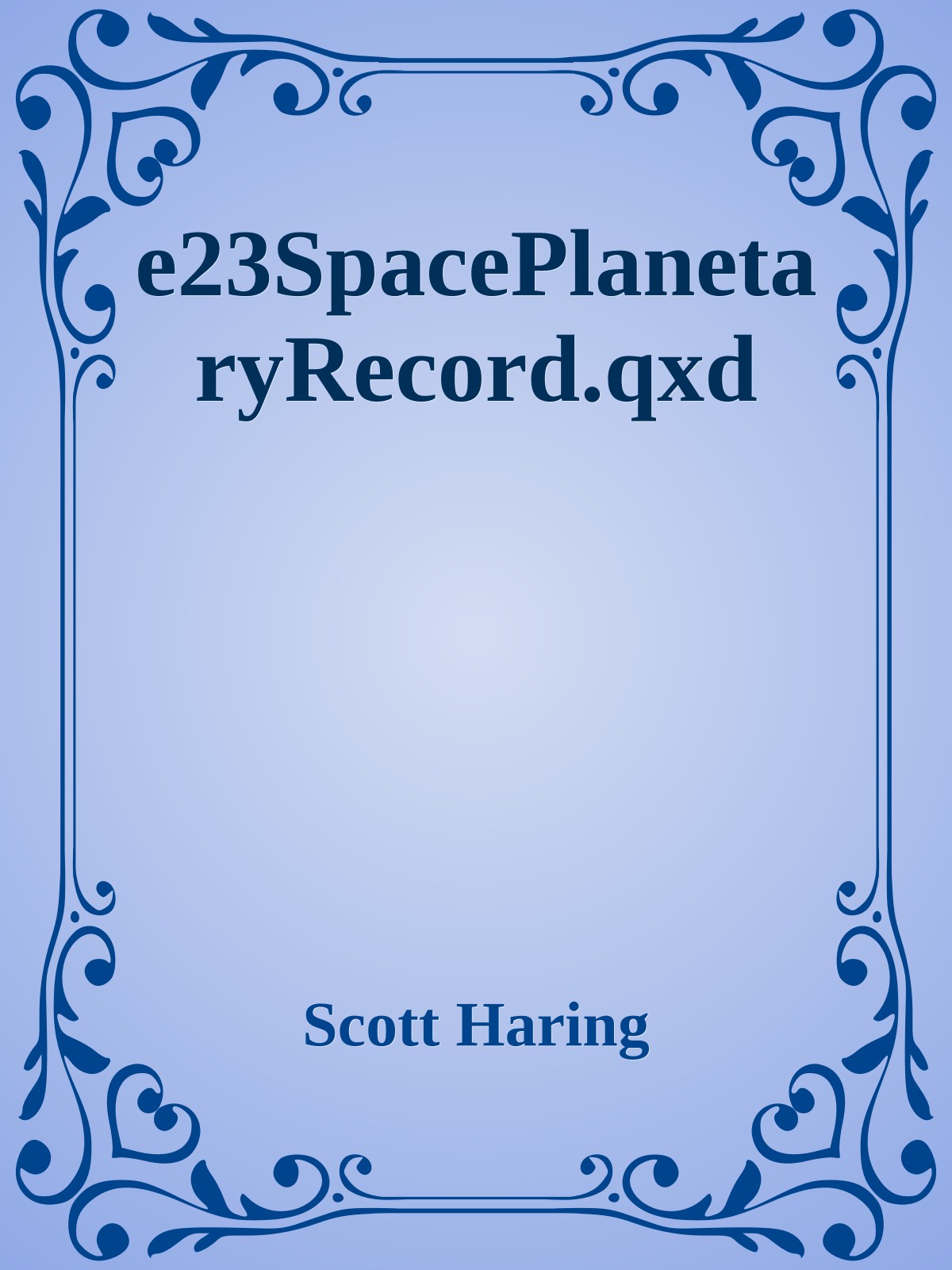 e23SpacePlanetaryRecord.qxd