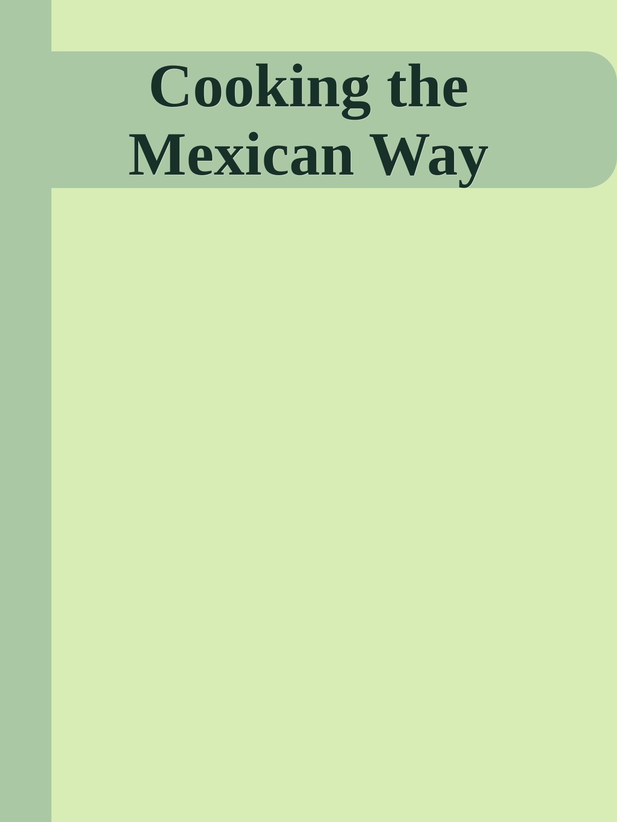 Cooking the Mexican Way