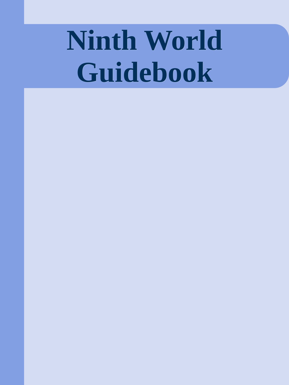 Ninth World Guidebook